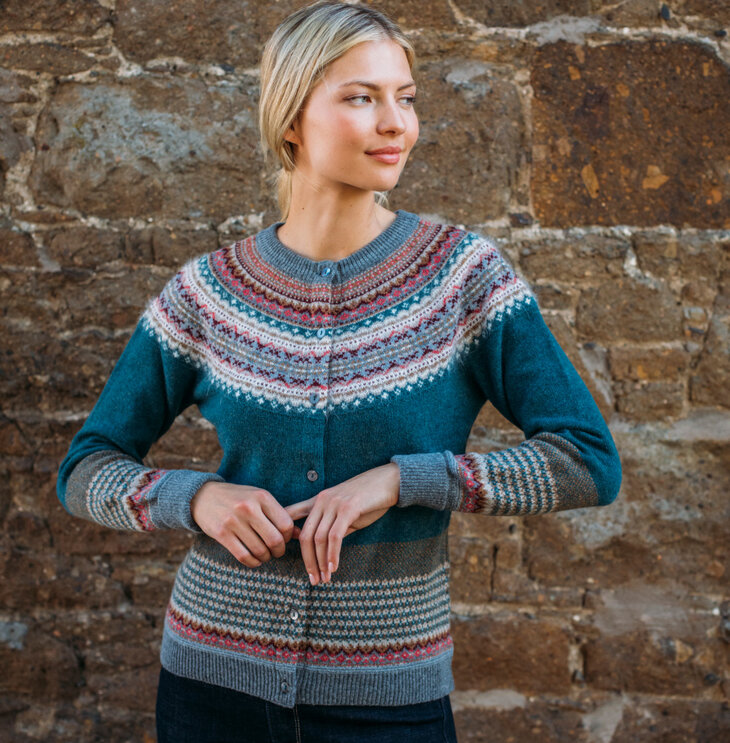 Alpine vestje in Lugano (merinowol-angora)