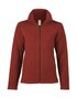 Vest in terracotta melange (biologische fleece wol)