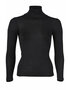 Dames coltrui in zwart (wol-zijde)