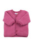 Baby/dreumes fleecejasje in roze (merinowol)