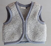 Kinder - en babybodywarmer in grijze wol