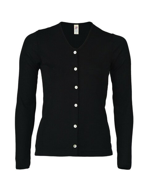 Vestje in zwart (wol-zijde)