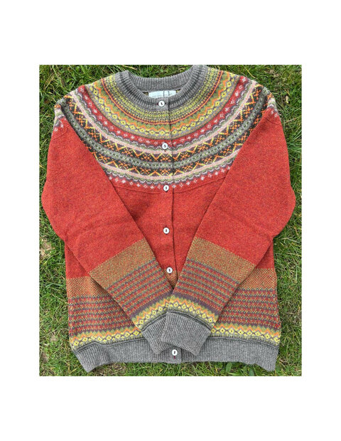Alpine vestje in Copperleaf (merinowol-angora)