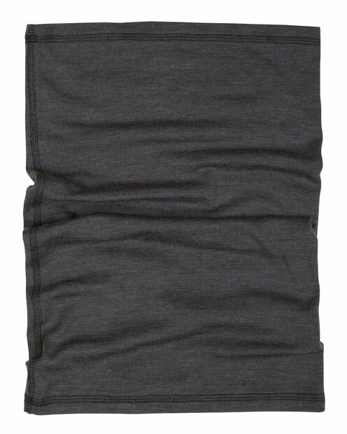 Col of nekwarmer in antraciet (Merinowol-zijde)