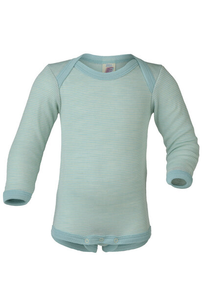 Romper in gletscher-kleur (wol-zijde)