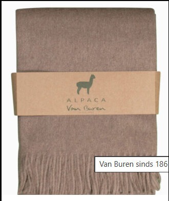 Alpaca plaid in bruin