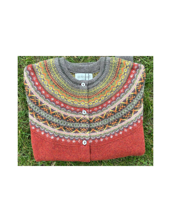 Alpine vestje in Copperleaf (merinowol-angora)