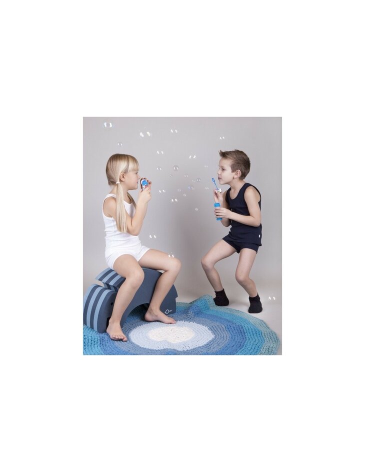 Boxershort in blauw (wol)