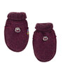 Baby/kinderwantjes in plum fleece (merinowol)