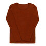 Dameslongsleeve in terracotta (merinowol)